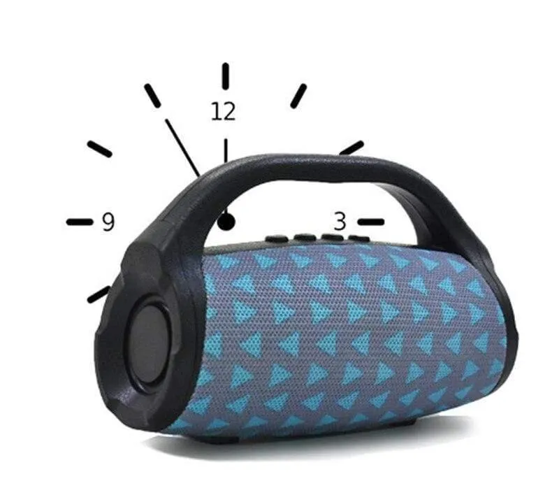 Tragbarer drahtloser Mini-Bluetooth-Lautsprecher Soundsystem 3D-Stereo-Musik-Surround-Unterstützung Bluetooth, TF FM