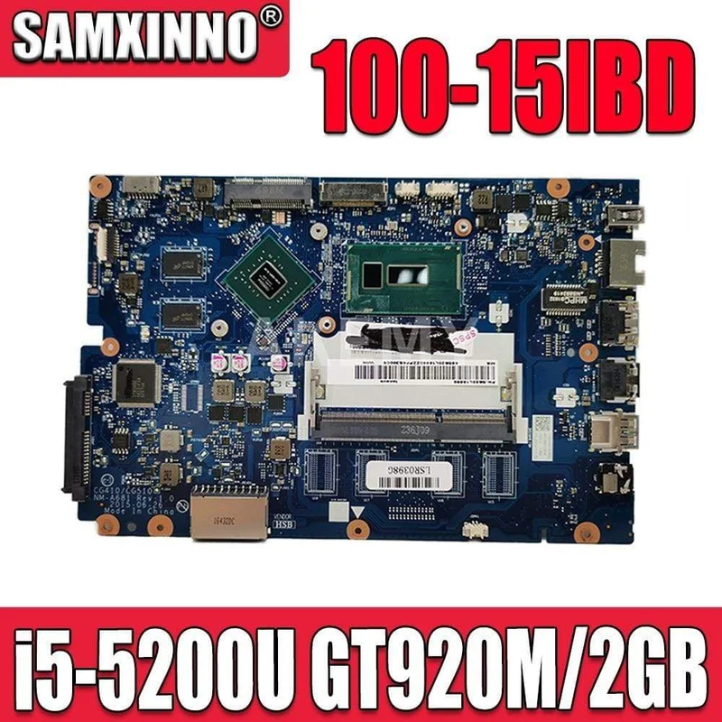 Lenovo Ideapad 100-15IBD 100-15IBY B50-50 CG410 CG510 NM-A681 Motherboard i5-5200U GT920M/2GB GPU