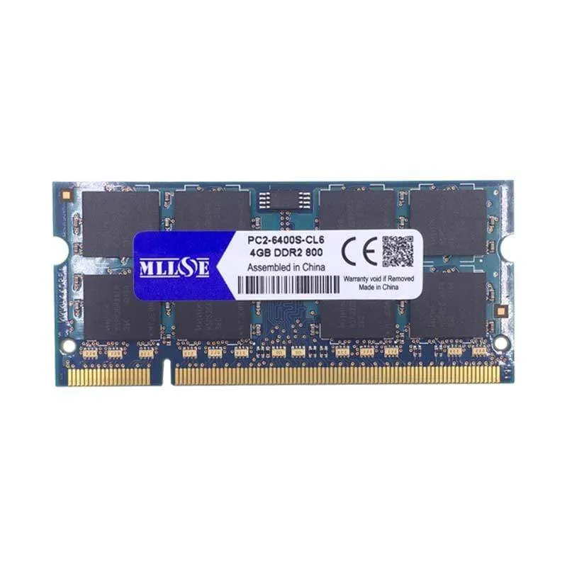 DDR2 4 GB 8 GB 800 MHz PC2-6400 SDRAM-Laptop, Memoria RAM DDR2 4 GB 800 MHz PC2-6400s Notebook, 4 GB 4 GB DDR2-Speicher