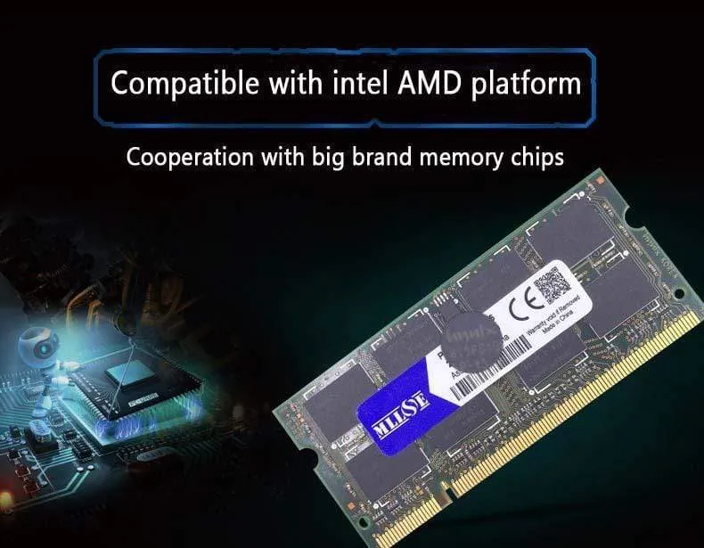 DDR2 4 GB 8 GB 800 MHz PC2-6400 SDRAM-Laptop, Memoria RAM DDR2 4 GB 800 MHz PC2-6400s Notebook, 4 GB 4 GB DDR2-Speicher