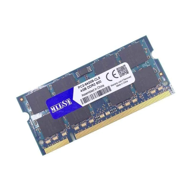 DDR2 4 GB 8 GB 800 MHz PC2-6400 SDRAM-Laptop, Memoria RAM DDR2 4 GB 800 MHz PC2-6400s Notebook, 4 GB 4 GB DDR2-Speicher