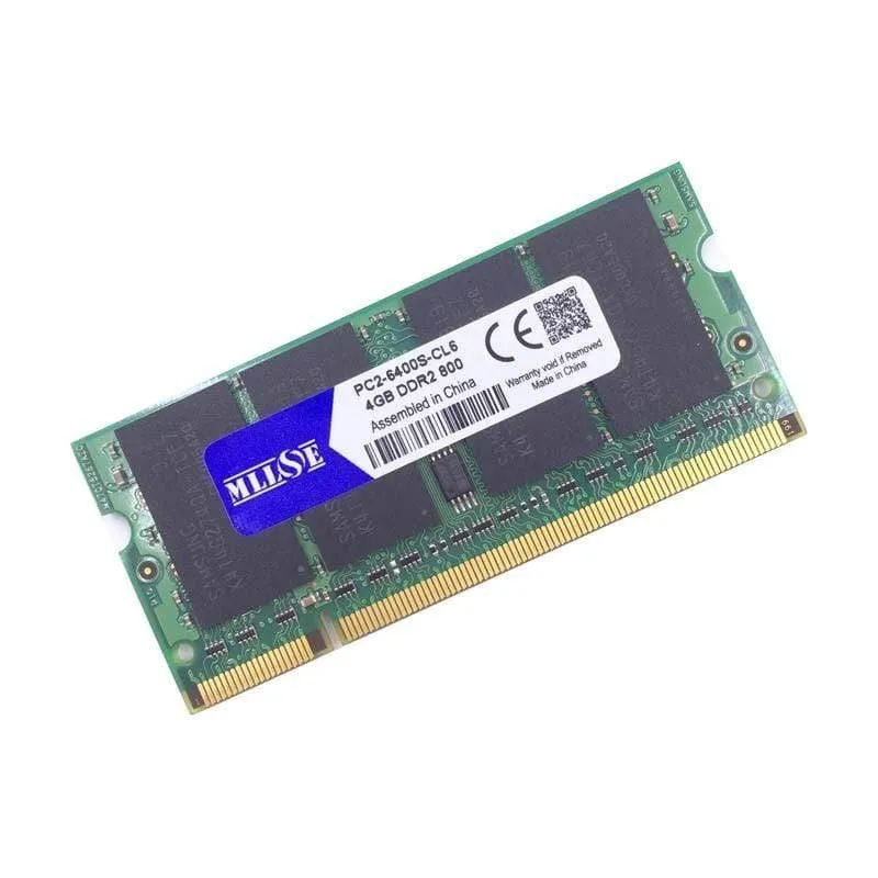 DDR2 4 GB 8 GB 800 MHz PC2-6400 SDRAM-Laptop, Memoria RAM DDR2 4 GB 800 MHz PC2-6400s Notebook, 4 GB 4 GB DDR2-Speicher