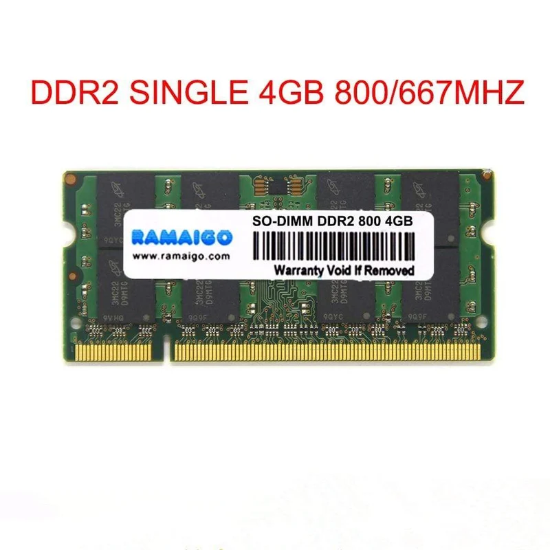 SODIMM 4 GB DDR2 800 MHz RAM DDR2 667 MHz 8 GB 2x4 GB Notebook-Speicher für GL40 GM45 GS45 PM45 PM65 PM945 PM965 Laptop, einzelner DDR2 4 GB