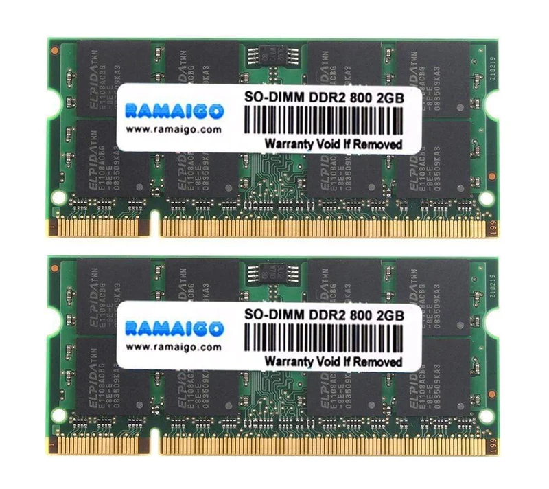 SODIMM 4 GB DDR2 800 MHz RAM DDR2 667 MHz 8 GB 2x4 GB Notebook-Speicher für GL40 GM45 GS45 PM45 PM65 PM945 PM965 Laptop, einzelner DDR2 4 GB