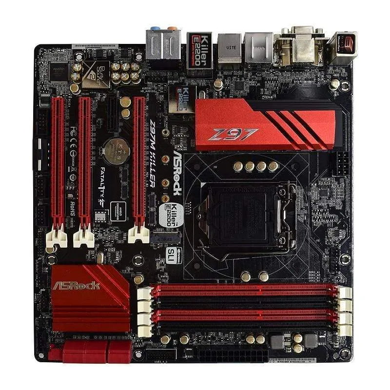 Z97M KILLER Für ASRock Desktop Verwendetes Motherboard DDR3 Z97 LGA 1150 SATA3 USB 3.0 Micro-ATX-Gaming-PC Motherboard Core i3 i5 i7