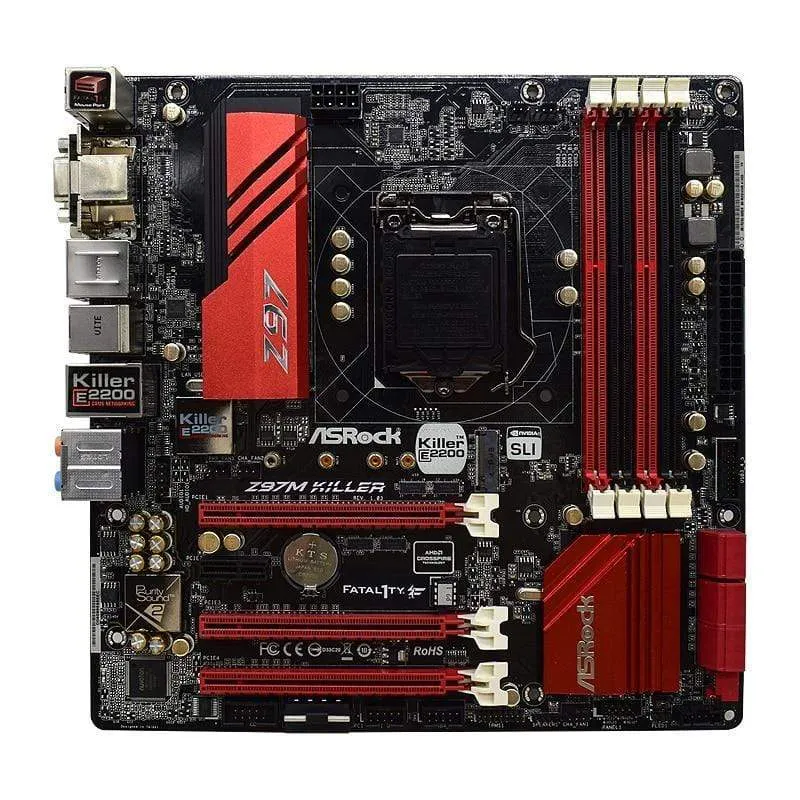 Z97M KILLER Für ASRock Desktop Verwendetes Motherboard DDR3 Z97 LGA 1150 SATA3 USB 3.0 Micro-ATX-Gaming-PC Motherboard Core i3 i5 i7