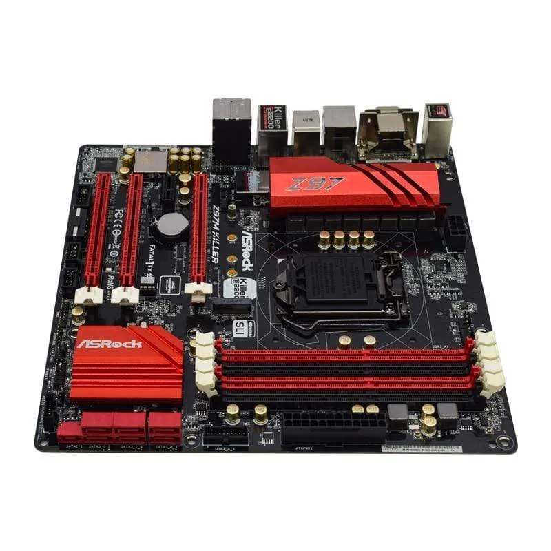 Z97M KILLER Für ASRock Desktop Verwendetes Motherboard DDR3 Z97 LGA 1150 SATA3 USB 3.0 Micro-ATX-Gaming-PC Motherboard Core i3 i5 i7