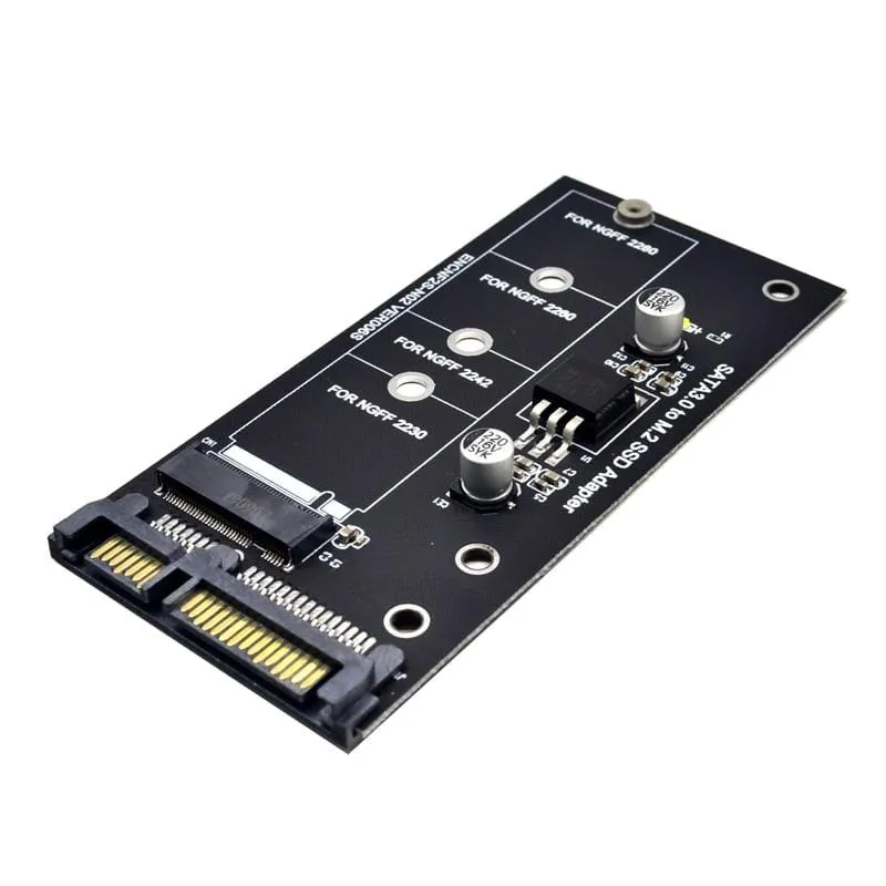 H1111Z Add-on-Karte NGFF M.2 Adapter M2 SATA3 Raiser M.2 auf SATA Adapter SSD M2 auf SATA Erweiterungskarte B Key Support 30/42/60/80 mm