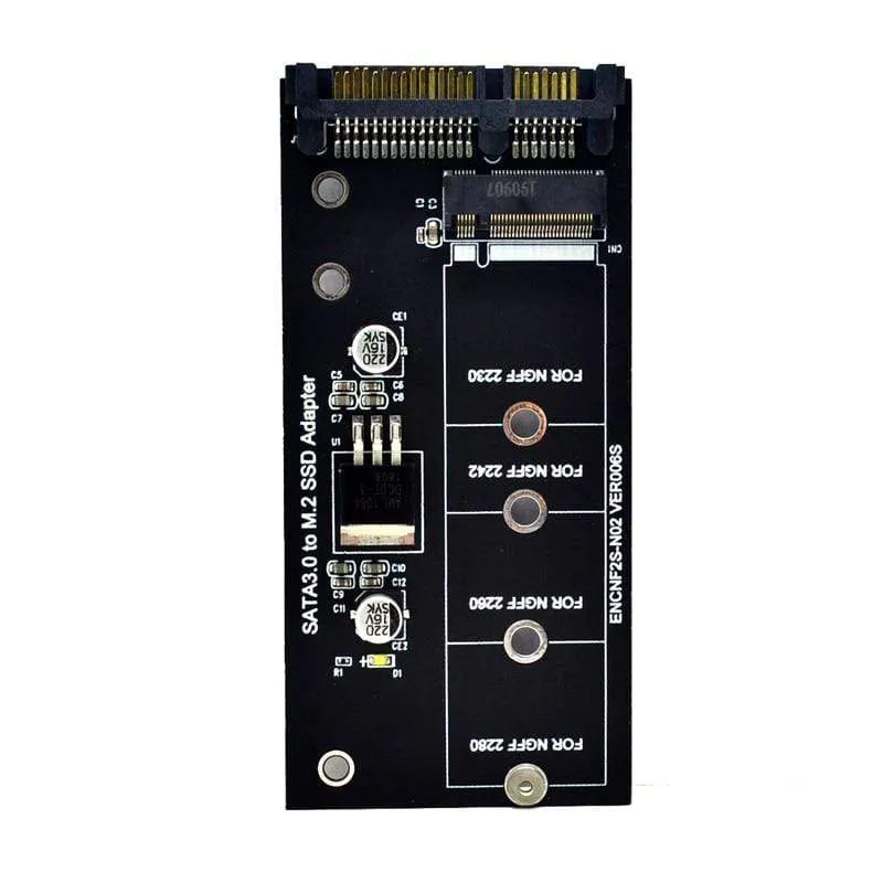 H1111Z Add-on-Karte NGFF M.2 Adapter M2 SATA3 Raiser M.2 auf SATA Adapter SSD M2 auf SATA Erweiterungskarte B Key Support 30/42/60/80 mm