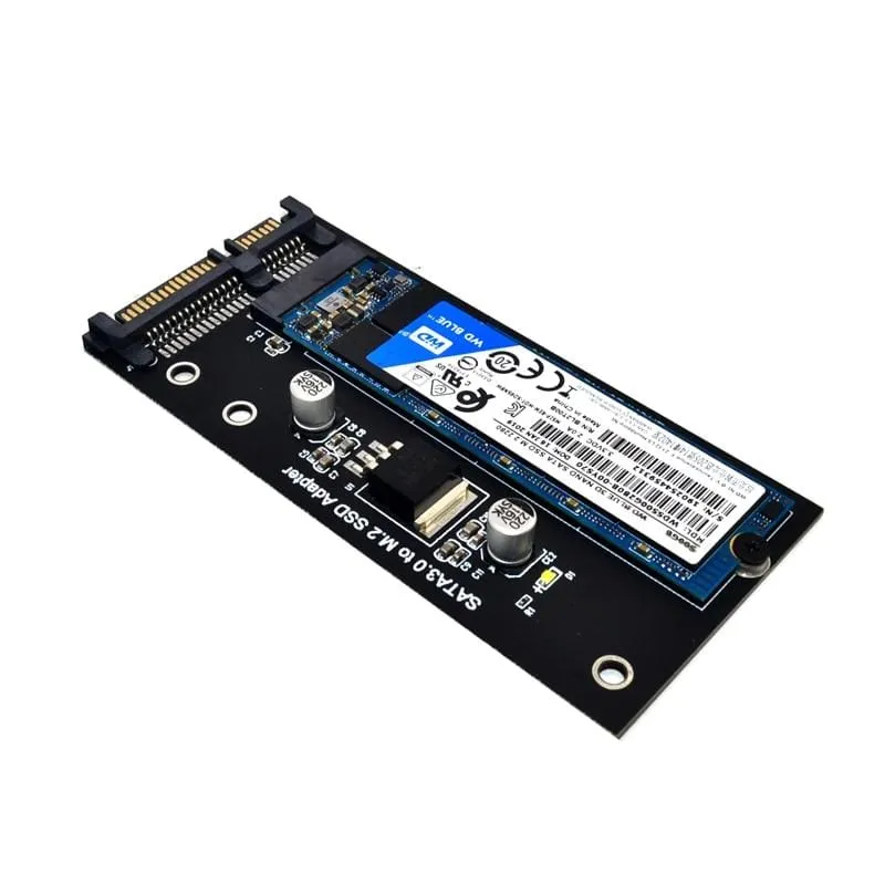 H1111Z Add-on-Karte NGFF M.2 Adapter M2 SATA3 Raiser M.2 auf SATA Adapter SSD M2 auf SATA Erweiterungskarte B Key Support 30/42/60/80 mm