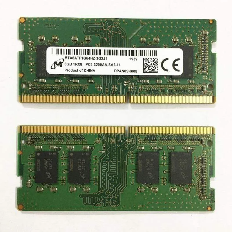 DDR4 8 GB 3200 MHz RAMS 8 GB 1RX8 PC4-3200AA-SA2-11 DDR4 3200 8 GB Laptop-Speicher