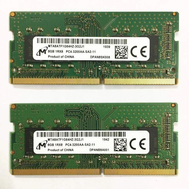 DDR4 8 GB 3200 MHz RAMS 8 GB 1RX8 PC4-3200AA-SA2-11 DDR4 3200 8 GB Laptop-Speicher