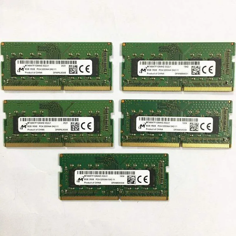 DDR4 8 GB 3200 MHz RAMS 8 GB 1RX8 PC4-3200AA-SA2-11 DDR4 3200 8 GB Laptop-Speicher