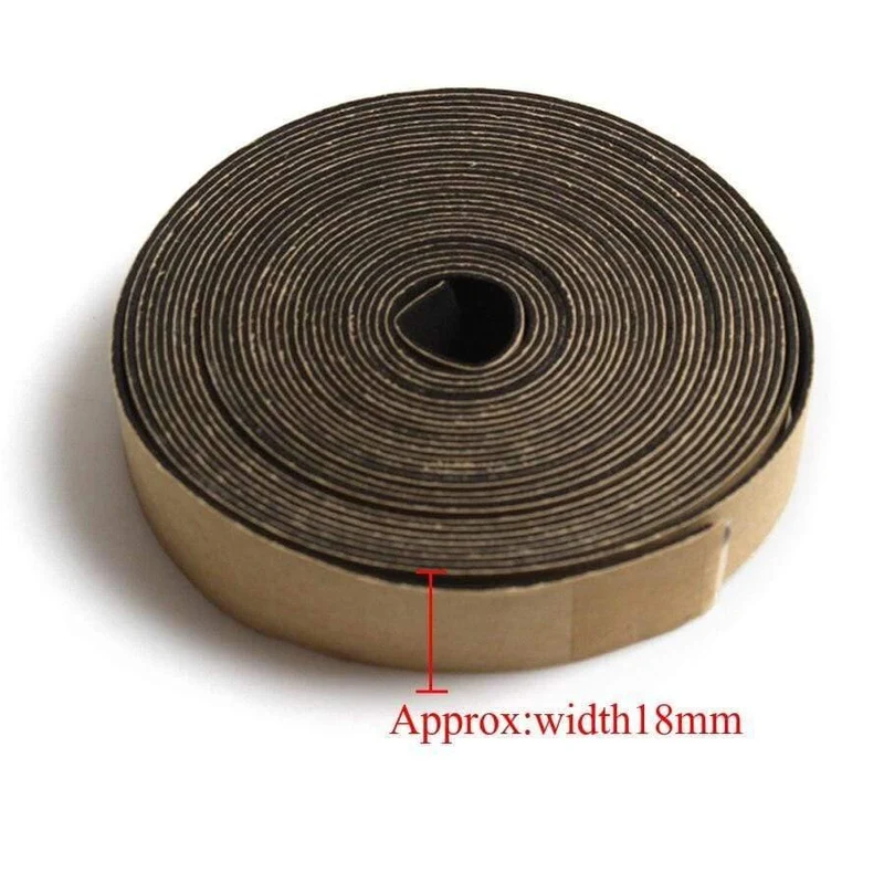 5 Meter 18 * 3MM / 10 * 1MM / 18 * 1MM EVA-Lautsprecher Reparatur Dichtungsstreifen Lautsprecher Schwarz Einseitige stoßfeste Absorber-Dichtung