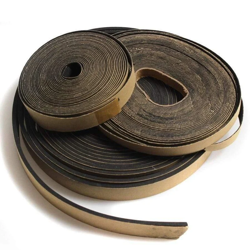 5 Meter 18 * 3MM / 10 * 1MM / 18 * 1MM EVA-Lautsprecher Reparatur Dichtungsstreifen Lautsprecher Schwarz Einseitige stoßfeste Absorber-Dichtung