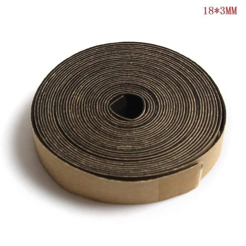 5 Meter 18 * 3MM / 10 * 1MM / 18 * 1MM EVA-Lautsprecher Reparatur Dichtungsstreifen Lautsprecher Schwarz Einseitige stoßfeste Absorber-Dichtung