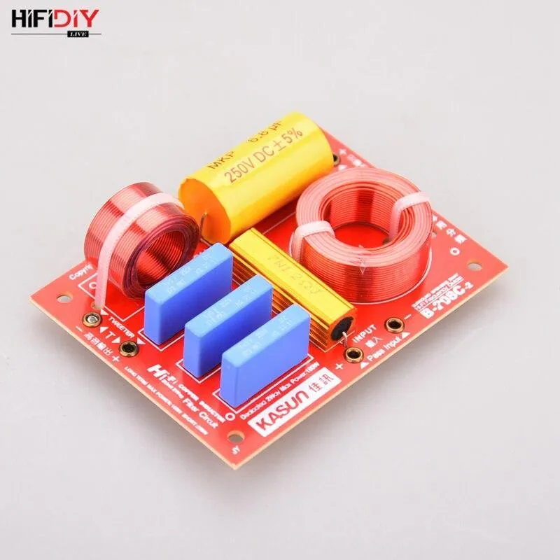 HIFIDIY LIVE 2Way 2Unit (Hochtöner + Basslautsprecher) Frequenzteiler-Crossover-Filter B-208C HiFi-Lautsprecher Surround Desktop Audio