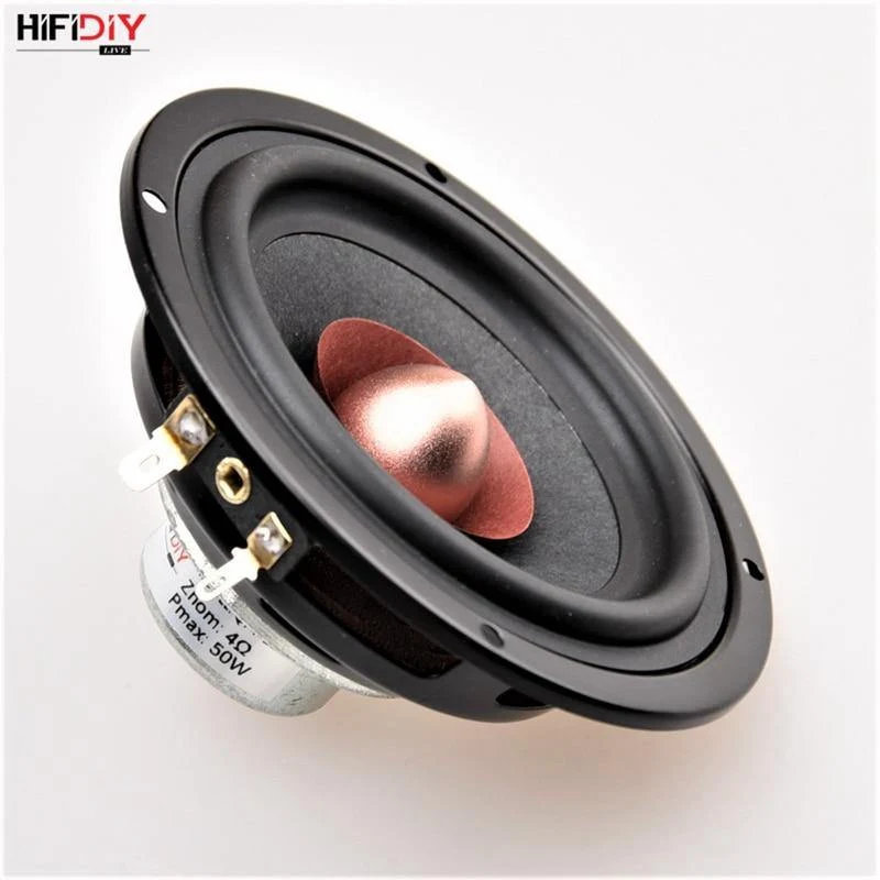 HIFIDIY LIVE Hi-Fi 4.5-Zoll-DIY-Vollfrequenz-Lautsprechereinheit 4 8-OHM-50-W-Neodym-Magnet-Hochaltbass-Lautsprecher QF4-116NS