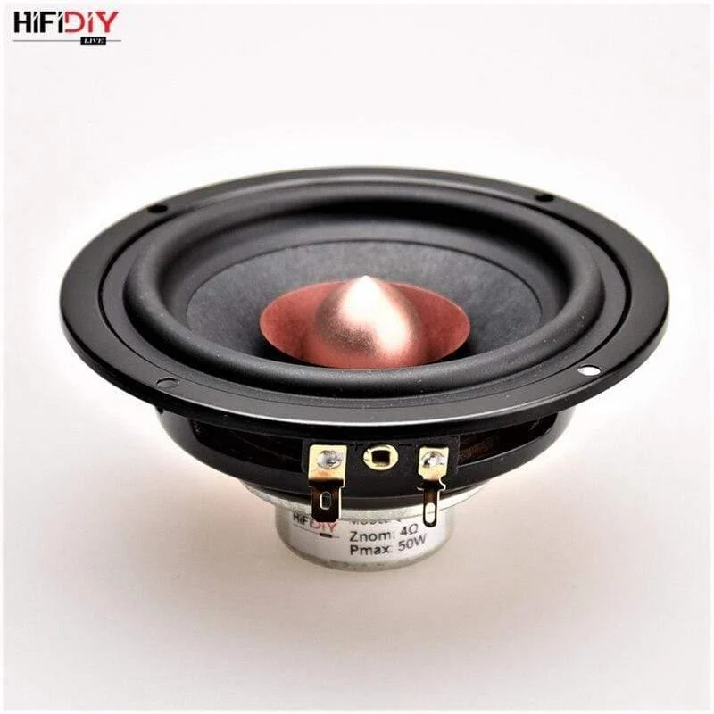 HIFIDIY LIVE Hi-Fi 4.5-Zoll-DIY-Vollfrequenz-Lautsprechereinheit 4 8-OHM-50-W-Neodym-Magnet-Hochaltbass-Lautsprecher QF4-116NS