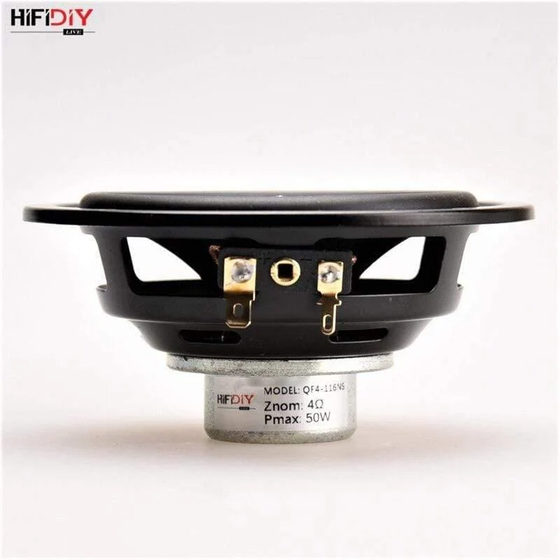HIFIDIY LIVE Hi-Fi 4.5-Zoll-DIY-Vollfrequenz-Lautsprechereinheit 4 8-OHM-50-W-Neodym-Magnet-Hochaltbass-Lautsprecher QF4-116NS