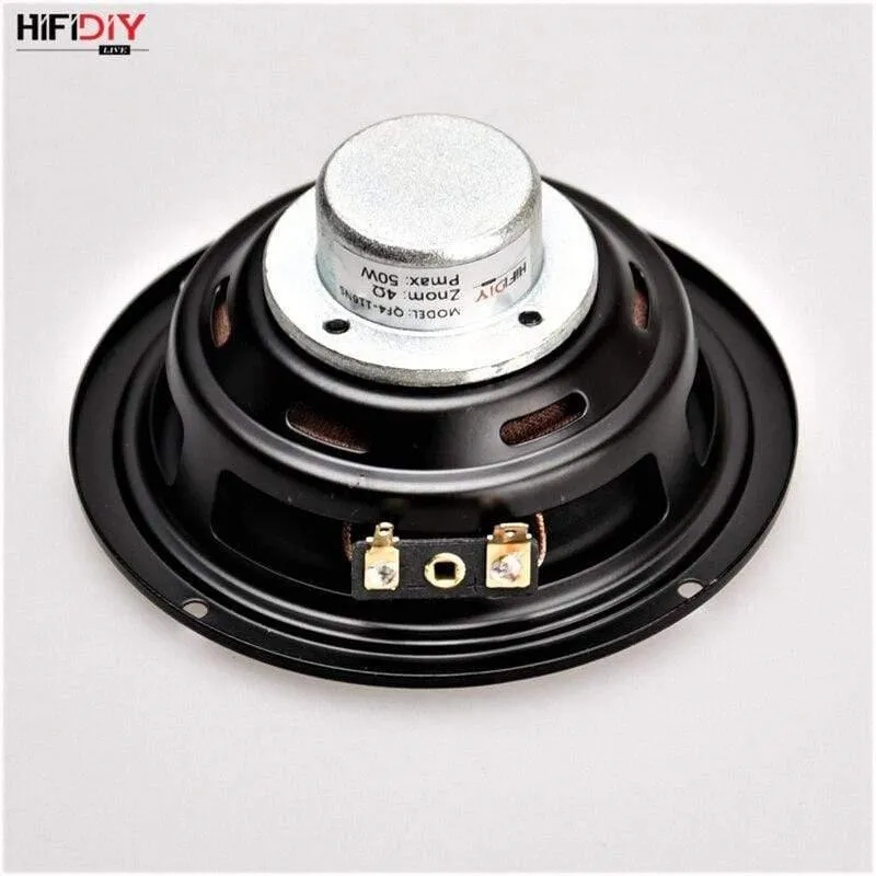 HIFIDIY LIVE Hi-Fi 4.5-Zoll-DIY-Vollfrequenz-Lautsprechereinheit 4 8-OHM-50-W-Neodym-Magnet-Hochaltbass-Lautsprecher QF4-116NS