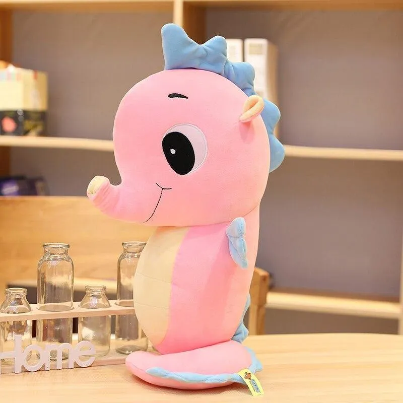 Cartoon Seepferdchen Plüschtier Weiches Tier Gefüllte Kissen Plüsch Fisch Puppe Baby Schlafkissen Sofa Dekoration Kissen Mädchen Geschenk