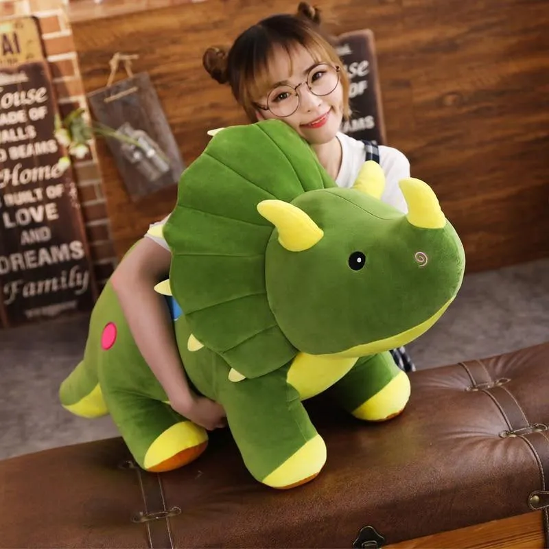 40-100cm Kreative Big Plüsch Weiche Triceratops Stegosaurus Plüschtier Dinosaurierpuppe Kuscheltier Kinder Dinosaurier Spielzeug Geburtstagsgeschenke