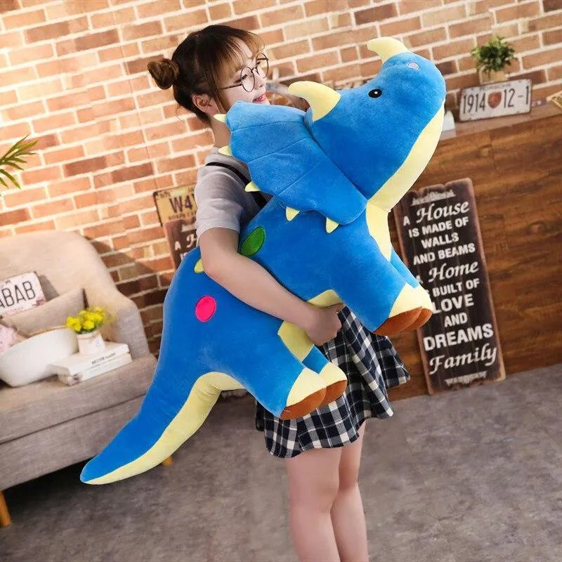 40-100cm Kreative Big Plüsch Weiche Triceratops Stegosaurus Plüschtier Dinosaurierpuppe Kuscheltier Kinder Dinosaurier Spielzeug Geburtstagsgeschenke