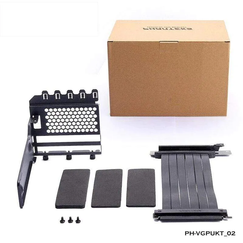 Grafikkarte Vertical Support GPU Bracket Kit, 7 PCI-Steckplätze für 7 PCI PC-Gehäuse. Halter + PCI-E 16 Verlängerungs-Steigkabel