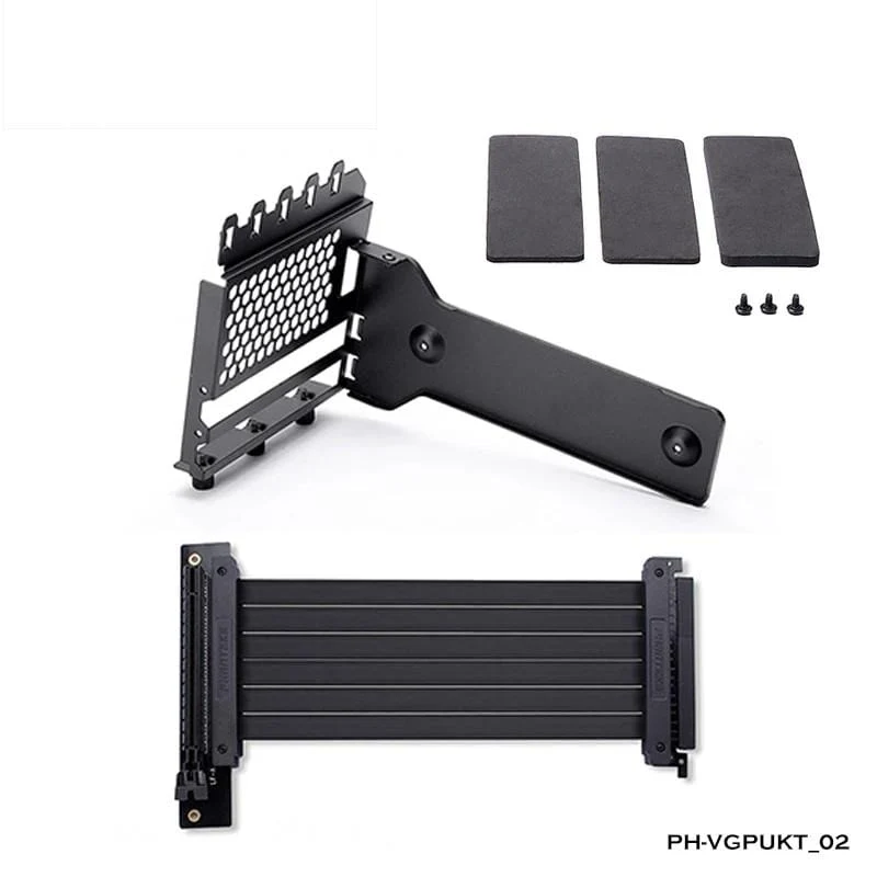 Grafikkarte Vertical Support GPU Bracket Kit, 7 PCI-Steckplätze für 7 PCI PC-Gehäuse. Halter + PCI-E 16 Verlängerungs-Steigkabel