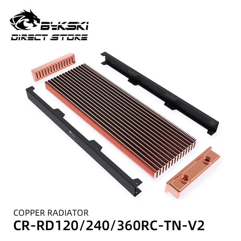 Kupferheizkörper 30MM Dicke 120/240/360mm 14 Wasserweg Dünner Kühler Watercoler Kühlkörper CR-RD120/240/360RC-TN-V2