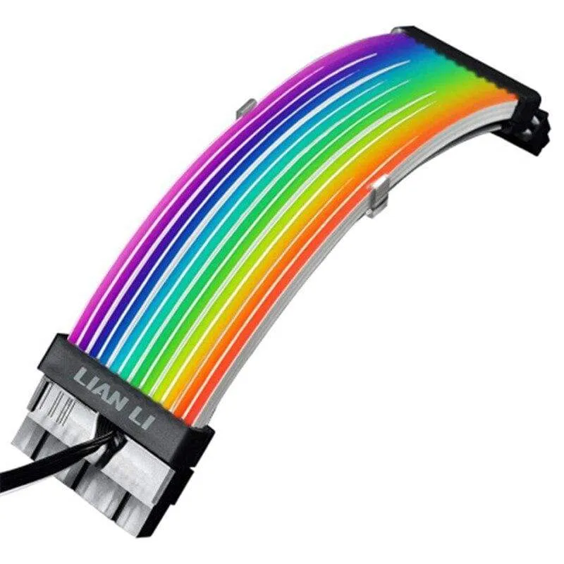 Strimer Plus RGB-Motherboard-Erweiterung ATX 24PIN, GPU-Erweiterung Doppel- / Dreifach 8PIN LIANLI Generation 2 Kabel-PC-Dekoration