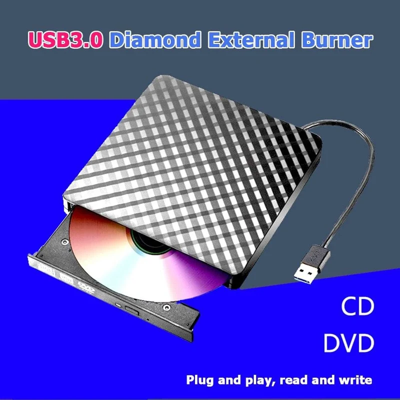 USB 3.0 Externer DVD-Brenner Schriftsteller Recorder CD/DVD-ROM-Player PC Optisches Laufwerk Externes DVD-Laufwerk Optisches Laufwerk