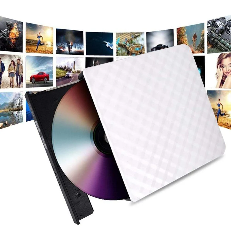 USB 3.0 Externer DVD-Brenner Schriftsteller Recorder CD/DVD-ROM-Player PC Optisches Laufwerk Externes DVD-Laufwerk Optisches Laufwerk