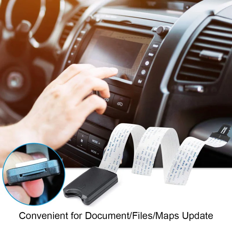 Micro SD zu SD Kartenverlängerungskabel TF zu Micro SD Kartenleser Flexibler Extender Adapter für Auto GPS 3D Drucker TV DVD