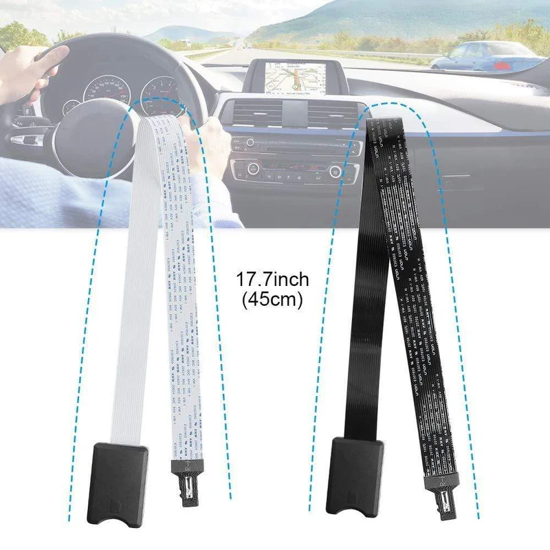 Micro SD zu SD Kartenverlängerungskabel TF zu Micro SD Kartenleser Flexibler Extender Adapter für Auto GPS 3D Drucker TV DVD