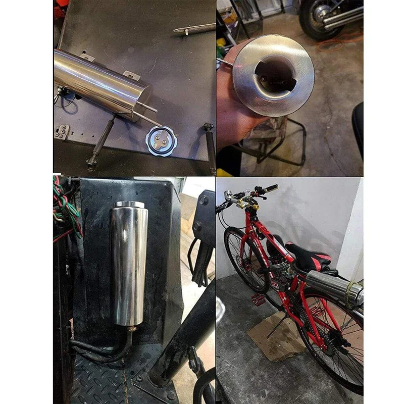 2 "x 13" Edelstahl Kühler Überlauf Tank Flasche Catch Can Auto Modifikation Kühler Kühlung Zubehör VR-COT01