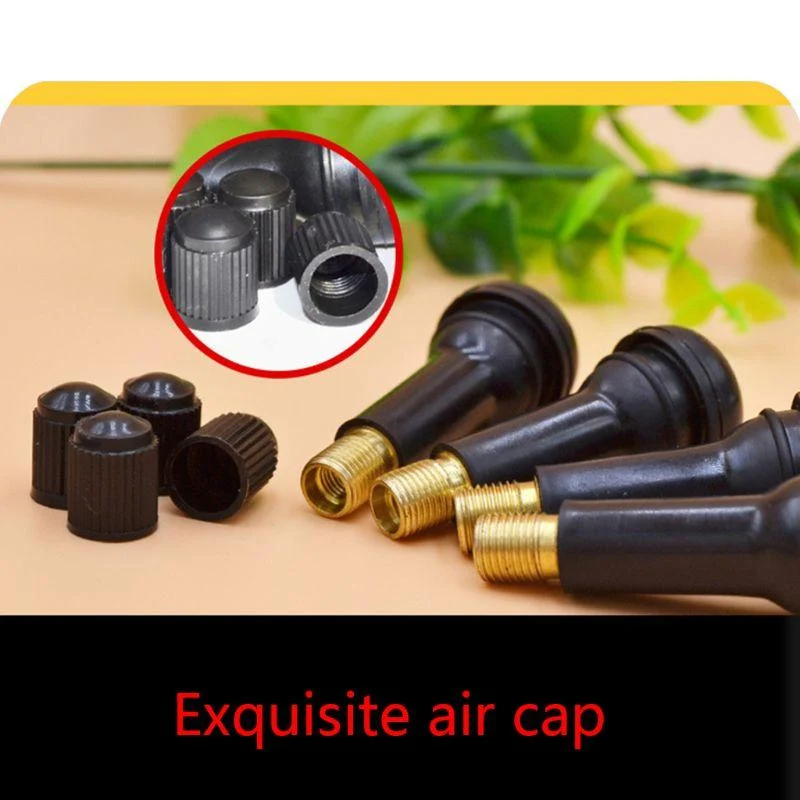 100 Stück TR414/TR413/TR412 Gummireifen-Ventilkappen für Auto, LKW, schlauchloser Reifen, Ventilschaftabdeckung, Zinklegierung, Gummireifen-Stielkappen