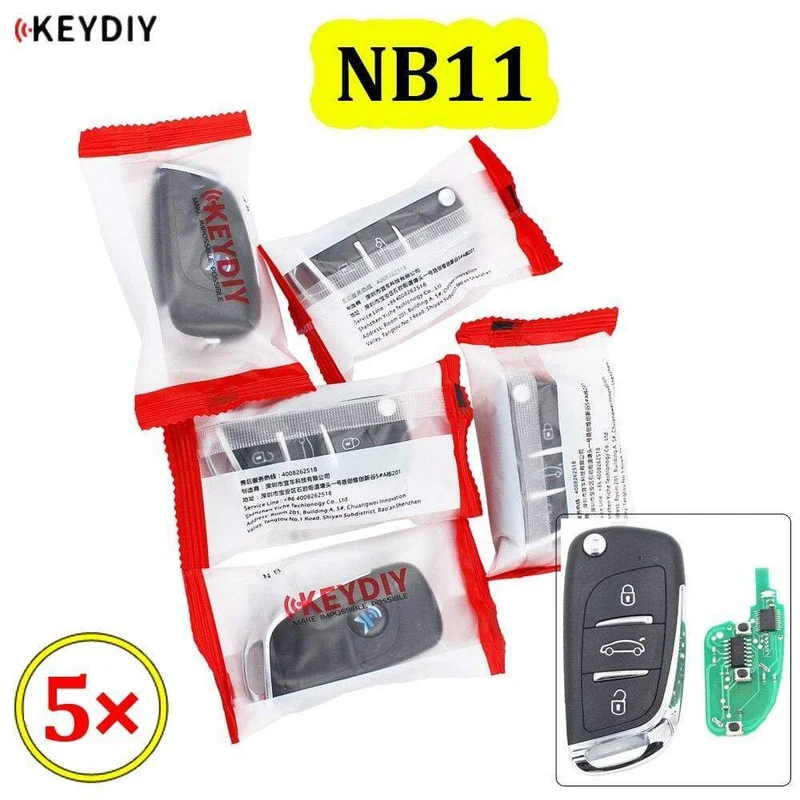 5 TEILE/LOS KEYDIY 3 Taste Multi-funktionale Fernbedienung NB11 NB Serie Universal für KD900 URG200 KD-X2 alle funktionen in einem