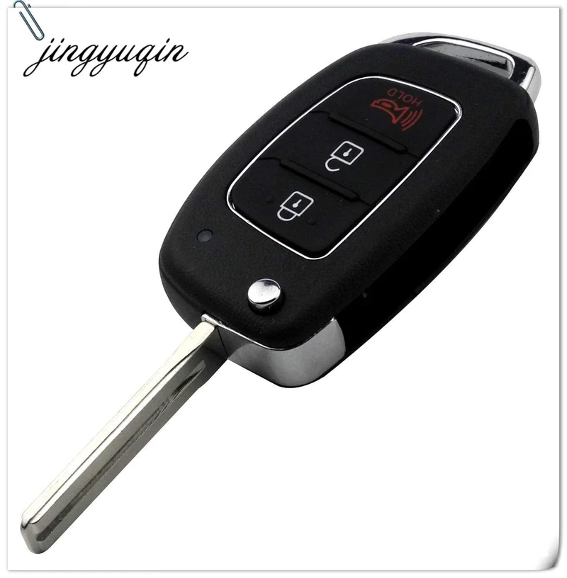 3 Tasten Fernbedienung Autoschlüsseletui für Hyundai HB20 IX35 I45 SANTA FE Accent I40 I20 HY15/HY20/TOY40 Uncut Blade Fob Shell