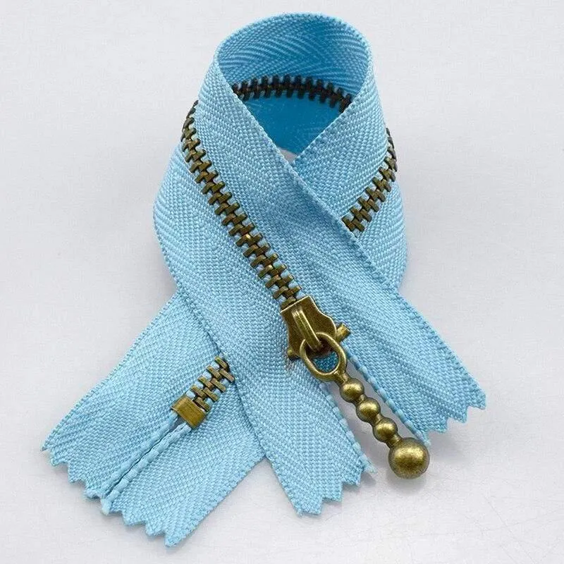 10pc Meetee Metal Reißverschlüsse 15/20/30 / 40cm 3 # Close-End Zip Bronze Für DIY Nähtaschen Jeans Schuhe Kleidung Schneider Handwerk Zubehör