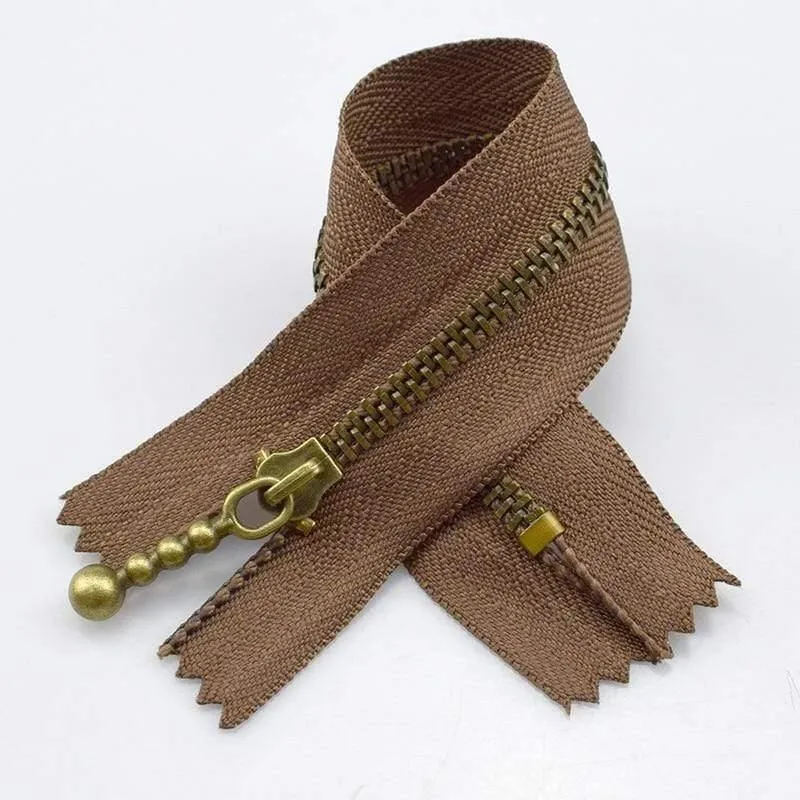 10pc Meetee Metal Reißverschlüsse 15/20/30 / 40cm 3 # Close-End Zip Bronze Für DIY Nähtaschen Jeans Schuhe Kleidung Schneider Handwerk Zubehör