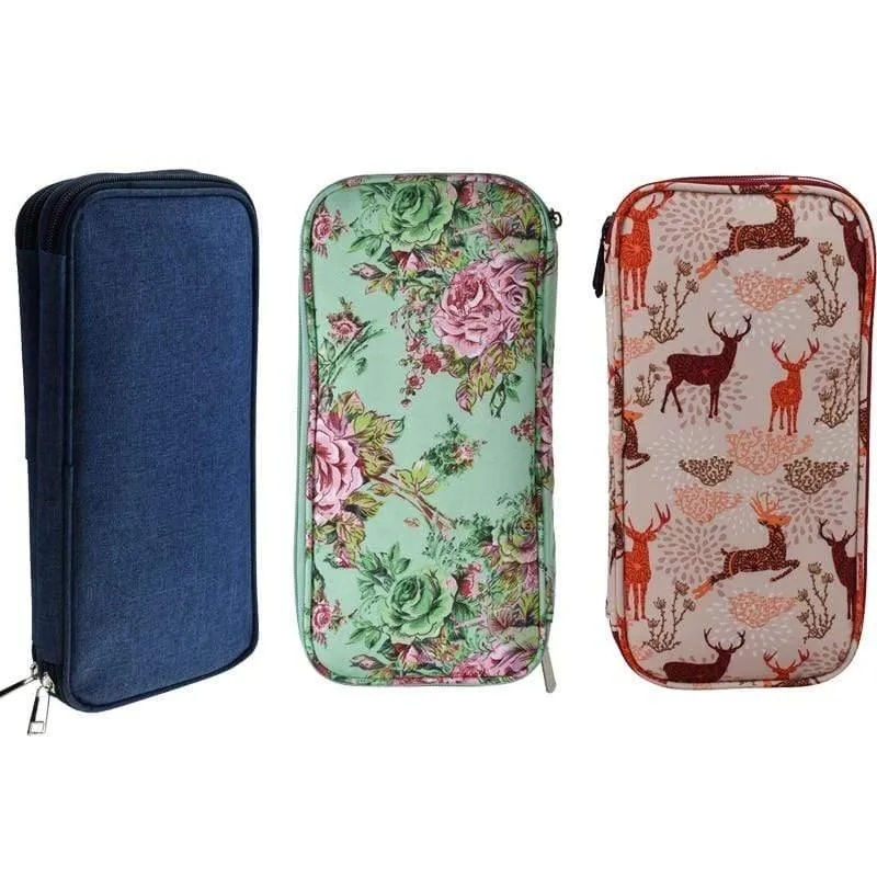 Strick Aufbewahrungstasche Leere Häkelnadeln Stricknadeln Kit Organizer Fall für Nadeln Schere Lineal Nähtasche Zubehör
