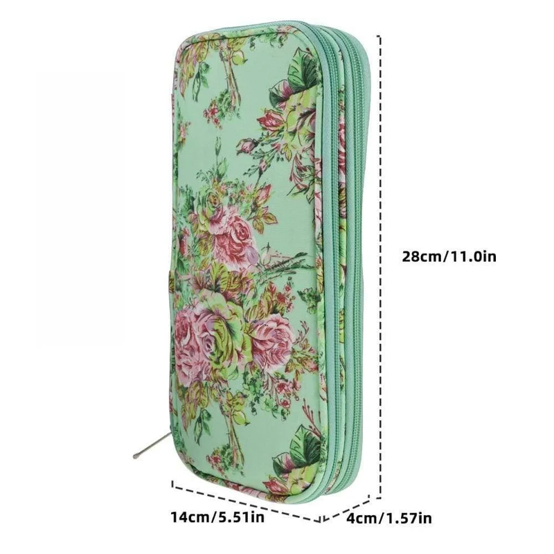 Strick Aufbewahrungstasche Leere Häkelnadeln Stricknadeln Kit Organizer Fall für Nadeln Schere Lineal Nähtasche Zubehör