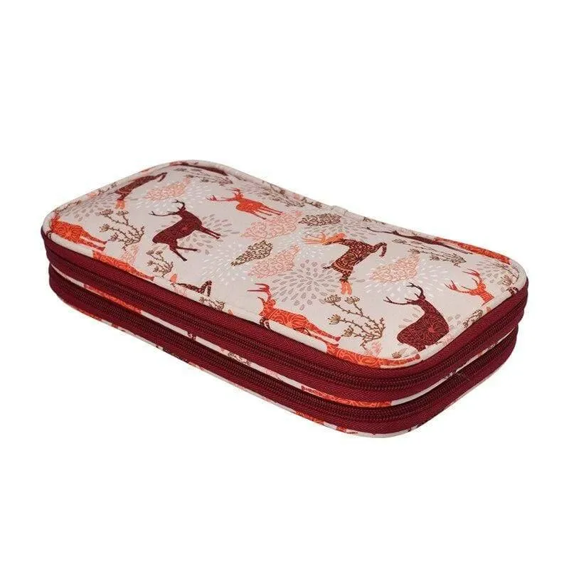 Strick Aufbewahrungstasche Leere Häkelnadeln Stricknadeln Kit Organizer Fall für Nadeln Schere Lineal Nähtasche Zubehör