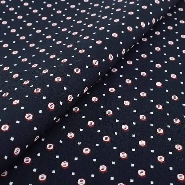 Chainho, geometrische Muster, bedruckter einfarbiger Baumwollstoff, DIY-Quilt- und Nähmaterial aus Popeline für Baby- und Kinderkleider, Hemden und Röcke