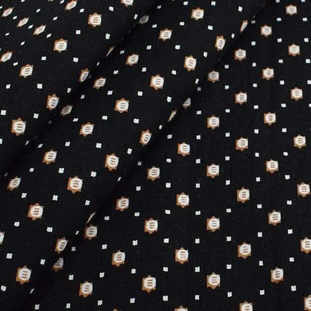 Chainho, geometrische Muster, bedruckter einfarbiger Baumwollstoff, DIY-Quilt- und Nähmaterial aus Popeline für Baby- und Kinderkleider, Hemden und Röcke