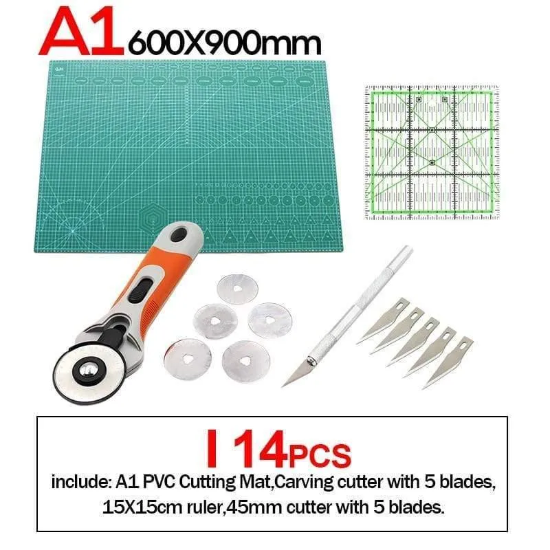 A1 A2 A3 A4 A5 PVC Schneidematten Leder Gravur Schneidebrett Selbstreparierende Matte DIY Leder Handwerk Schneideunterlage Nähzubehör