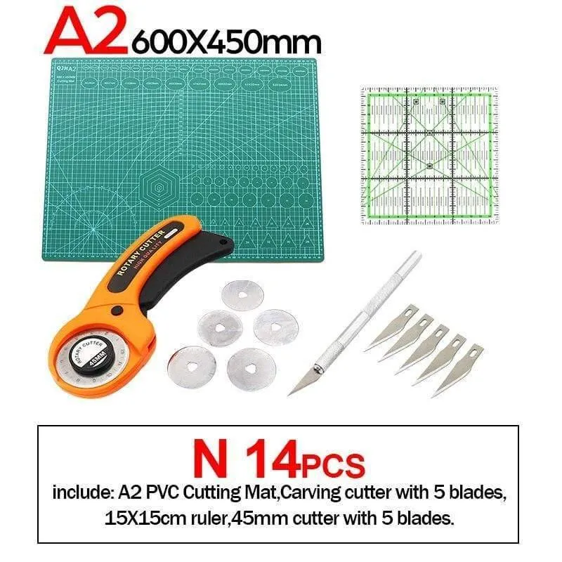 A1 A2 A3 A4 A5 PVC Schneidematten Leder Gravur Schneidebrett Selbstreparierende Matte DIY Leder Handwerk Schneideunterlage Nähzubehör