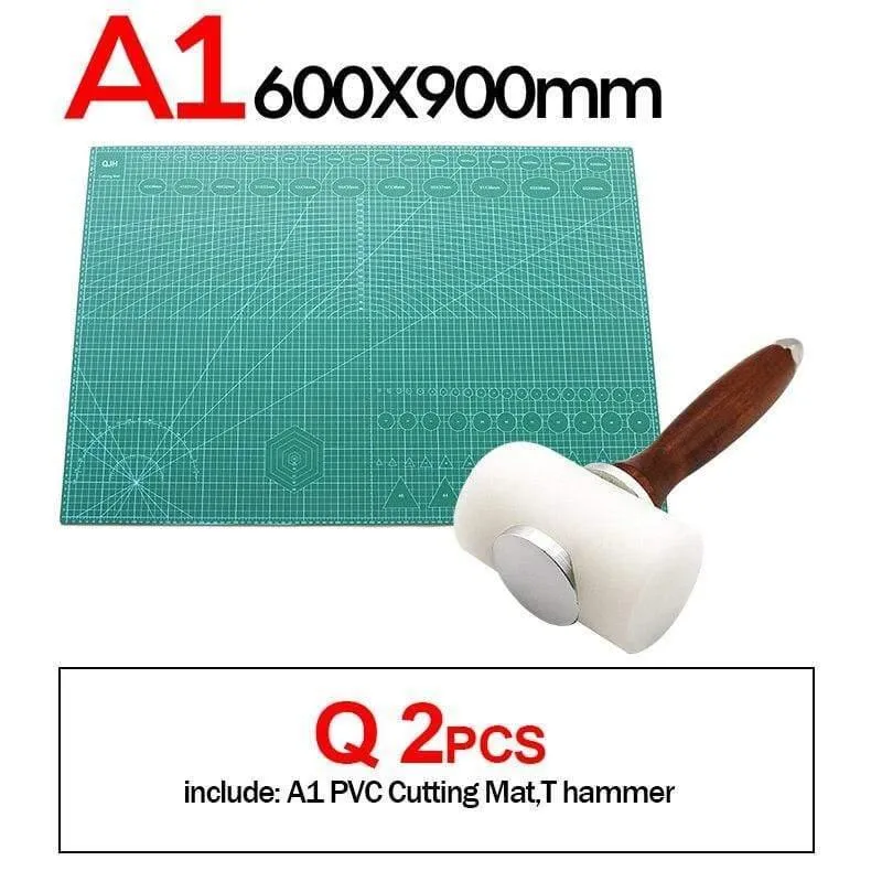 A1 A2 A3 A4 A5 PVC Schneidematten Leder Gravur Schneidebrett Selbstreparierende Matte DIY Leder Handwerk Schneideunterlage Nähzubehör